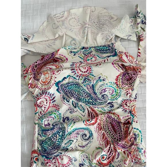 Lauren Ralph Lauren One Piece Swimsuit Tummy Control Captiva Rainbow Vacation 4 - Picture 8 of 9